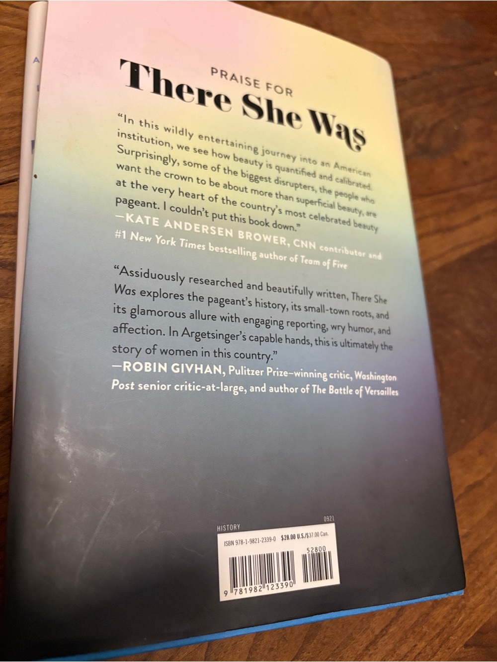 "There She Was" Hardcover Book - Black & Cream Cover - Picture 6 of 6